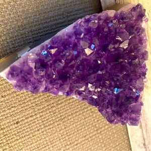 Uruguayan amethyst crystal geode druzy natural
